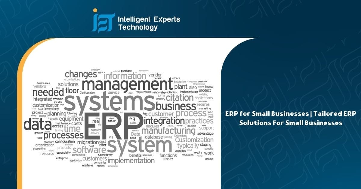 ERP for Small Businesses Tailored ERP Solutions For Small Businesses